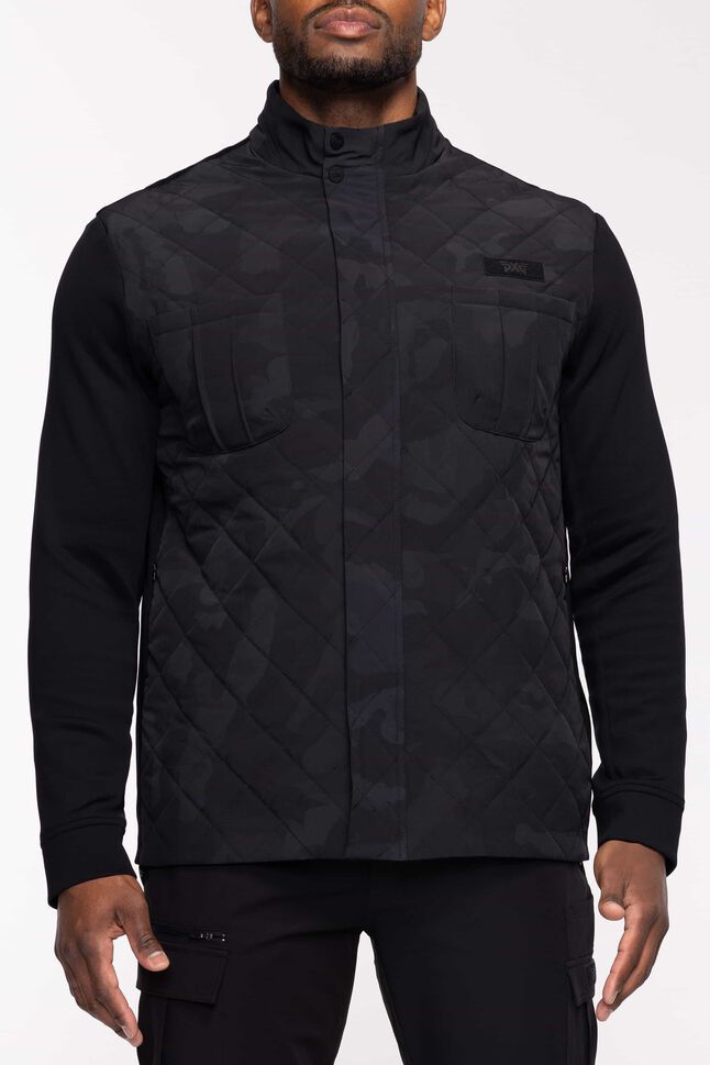 Quilted Fairway Camo Darkness Hybrid Jacket